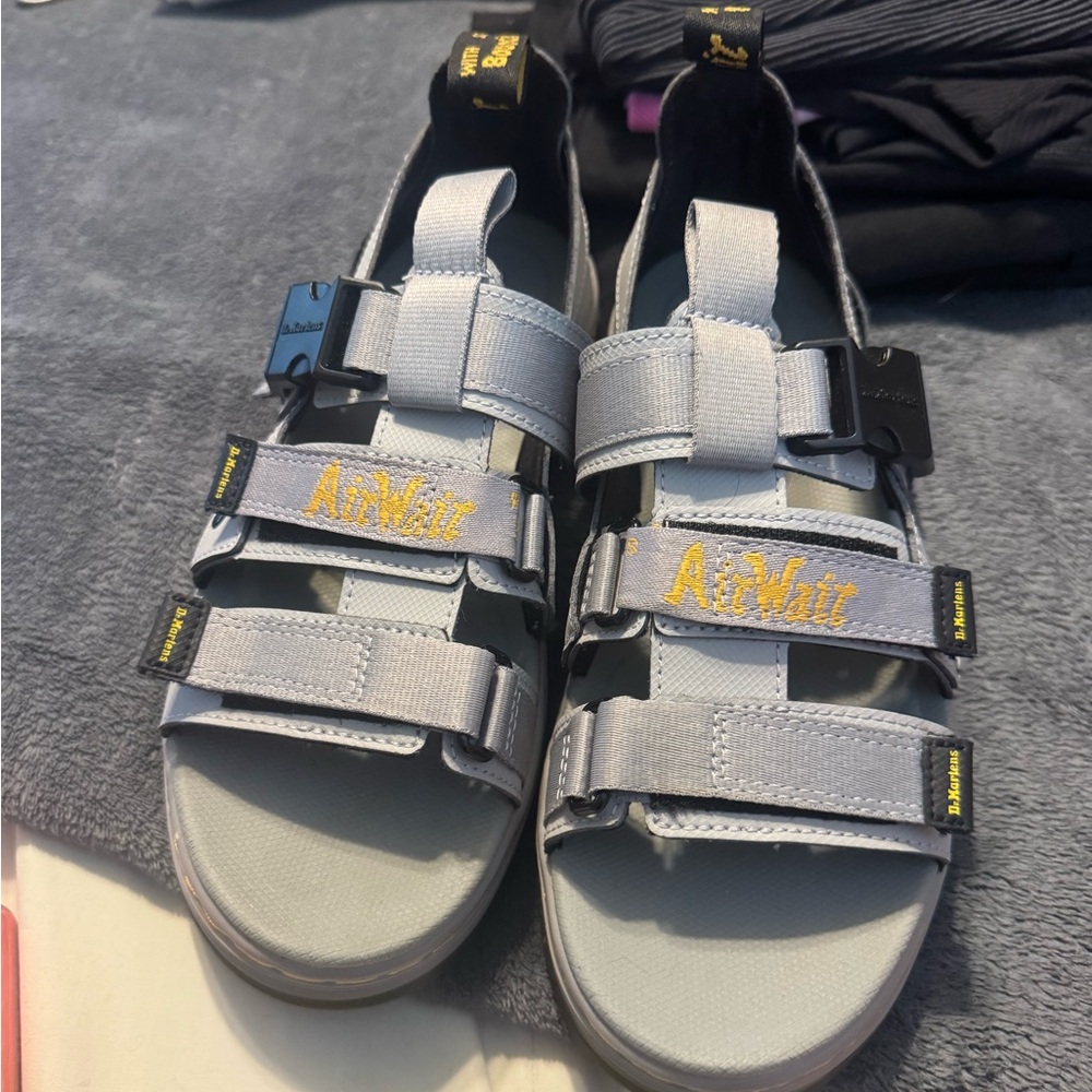 AirWair Gray and Black Sandal
Dr. Martens 
Platform sandals